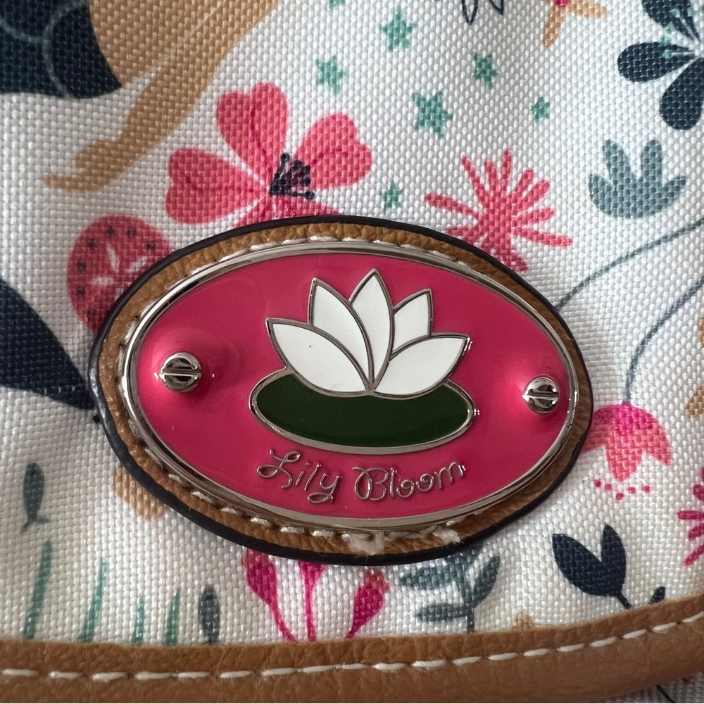 Small Lily Bloom Mermaid Theme Drawstring Backpack Purse - Cream. NWOT - Picture 7 of 7